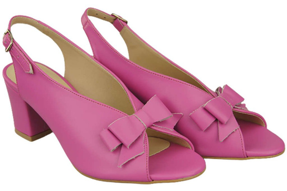 Dámské sandály Fuchsia Faced Natural Leather 148 L ElitaBut