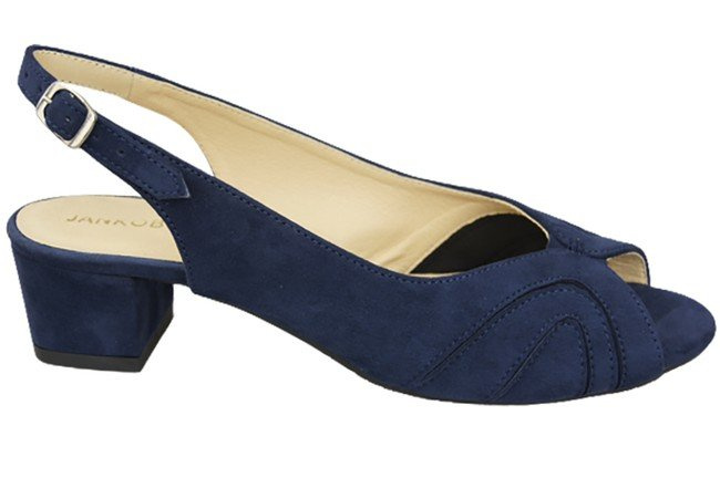 Dámská obuv Přírodní semišová kůže Sandály Námořnická modř 991 ElitaBut