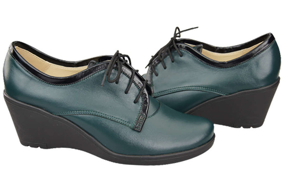 Obuv Dámské polobotky On Anchor přírodní kůže Malachite 181 ElitaBut