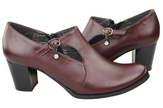 Obuv Dámské boty z přírodní kůže Bordeaux 109 ElitaBut