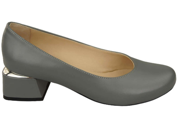 Dámská obuv Natural leather 159 Ash grey ElitaBut