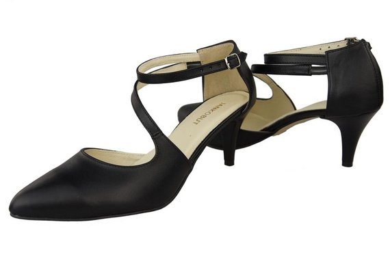 Dámská obuv Sandály Nízký Stiletto Kožená 990 ElitaBut