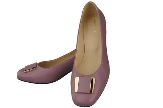 Dámská obuv Dámské lodičky Přírodní kůže 187 Lila ElitaBut
