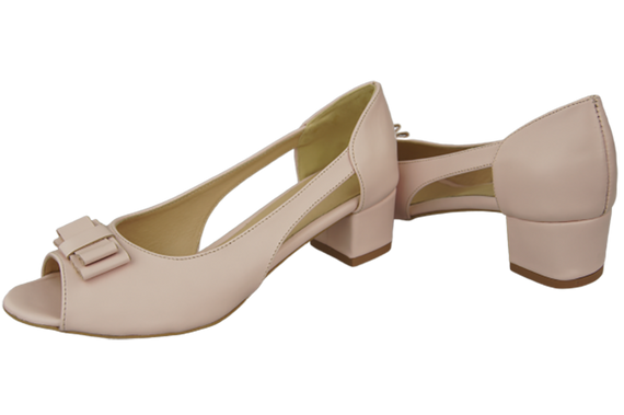 Dámské sandály Powder Pink Natural Leather 145 ElitaBut