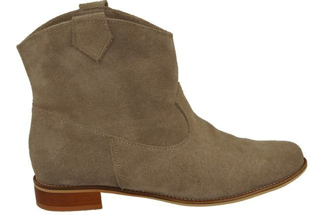 Obuv Dámské kozačky béžové Jaro / Podzim přírodní kůže velur 132 L ElitaBut