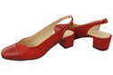 Dámská obuv Sandály z přírodní kůže 165 Červená ElitaBut