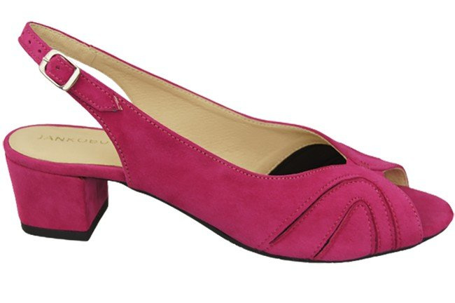 Dámská obuv Sandály semišové kožené Fialová 991 ElitaBut