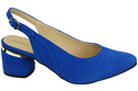 Dámské sandály z přírodní semišové kůže Azure Elegance and Comfort 196 From ElitaBut
