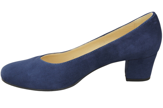 Pohodlná dámská obuv Navy Blue Suede Leather 172 od ElitaBut