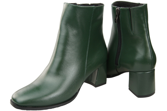 Obuv Dámské boty Emerald Green for Zimní přírodní kůže 214 Z ElitaBut