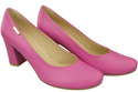 Obuv Classic Dámské lodičky Fuchsia Natural Leather Almond Nose 201 ElitaBut
