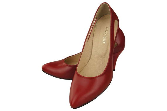 Dámská obuv Červené lodičky Přírodní kůže 166 ElitaBut