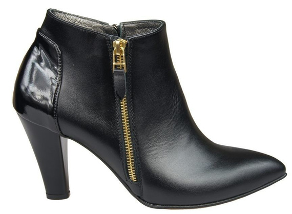 Dámská obuv Kozačky černé zateplené přírodní kůže 866 Z ElitaBut