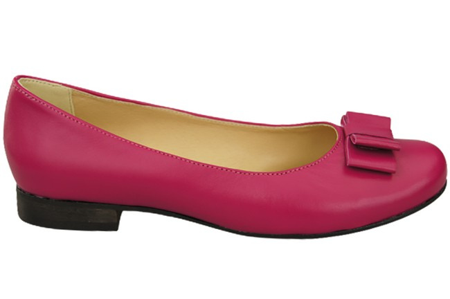 Dámské baleríny Přírodní kůže Fialová 702 ElitaBut