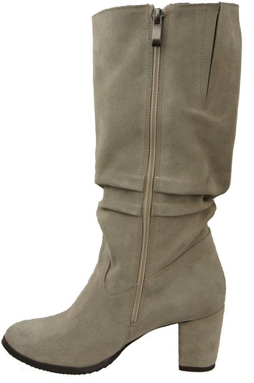 Dámské boty Beige natural leather Velour 141 ElitaBut