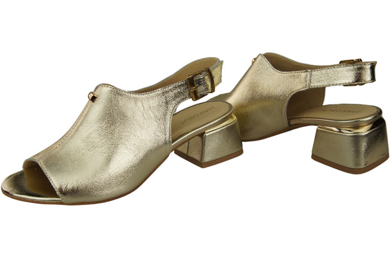 Dámská obuv Sandály Zlatá přezka Přírodní kůže 198 ElitaBut