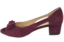Dámské sandály Maroon Natural Suede Leather 145 Z ElitaBut