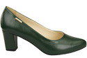 Klasické hladké boty Dámské lodičky Emerald Green Natural Leather 213 ElitaBut