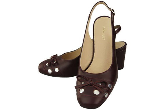 Dámská obuv Sandály Maroon Natural Leather 167 ElitaBut