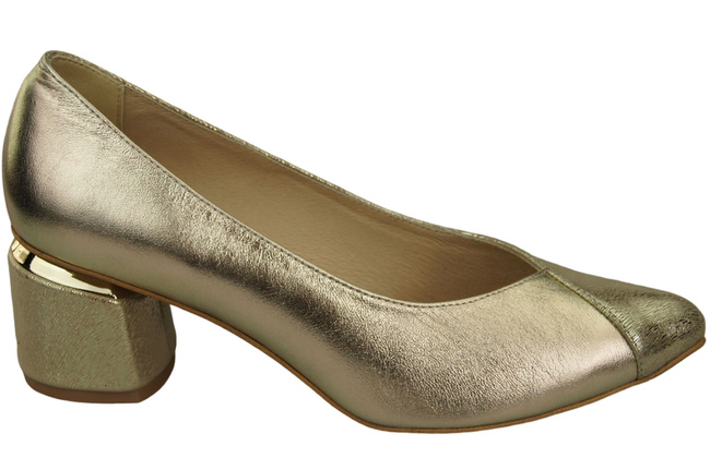 Výjimečné dámské boty ze zlaté přírodní kůže Pocit luxusu na nohou 191 ElitaBut