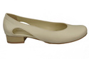 Dámské baletní boty Beige natural leather 103 ElitaBut