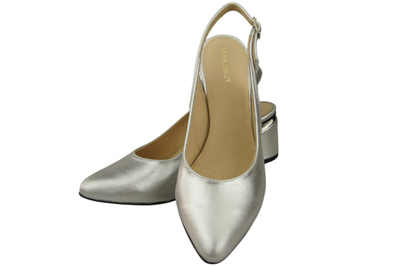 Dámská obuv Stříbrné sandály Přírodní kůže 196 ElitaBut