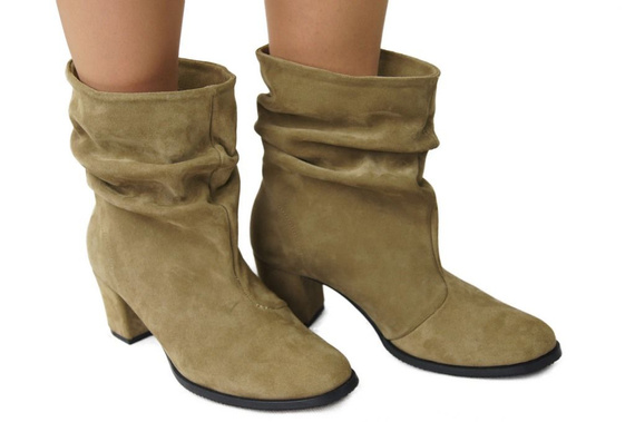 Dámská obuv Natural Leather Olive 986 ElitaBut