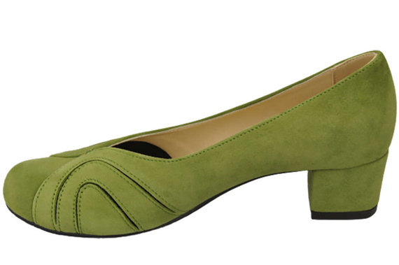 Dámská obuv Přírodní semišová kůže Pistachio 786 Z ElitaBut