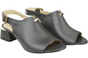 Dámská obuv Sandály Graphite gold buckle Natural leather 198 ElitaBut