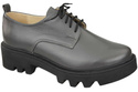 Obuv Dámské šněrovací polobotky Graphite leather Natural 180 ElitaBut
