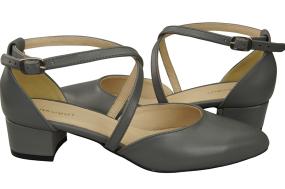 Dámské Sandály Kožené Ash s Pásky na Nízkém Podpatku 223 ElitaBut