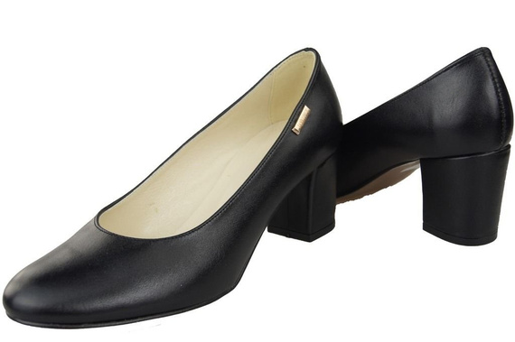 Dámská obuv Black Faced Natural Leather pumps 125 ElitaBut