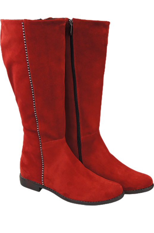 Dámské boty Červená kůže Velour 153 ElitaBut