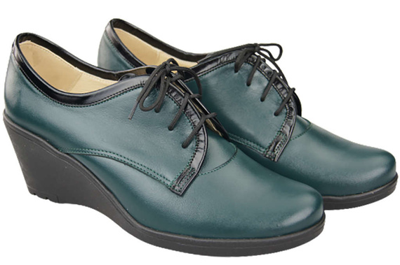 Obuv Dámské polobotky On Anchor přírodní kůže Malachite 181 ElitaBut