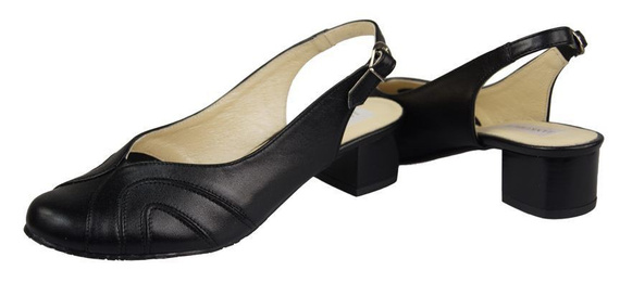 Dámská obuv Přírodní kůže Sandály Black 842 ElitaBut