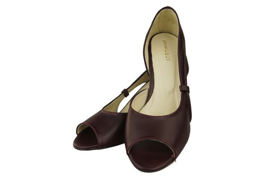 Dámská obuv Sandály Maroon Natural Leather 566 ElitaBut