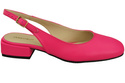 Dámská obuv Sandály Neon Pink Flat Heel Natural Leather 206 ElitaBut