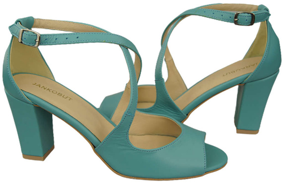 Dámská obuv Tyrkysové sandály Přírodní kůže 186 ElitaBut