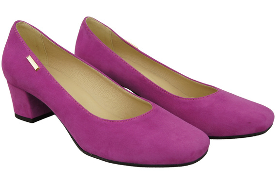 Pohodlná dámská obuv Cyclamen Natural Leather Suede 172 od ElitaBut
