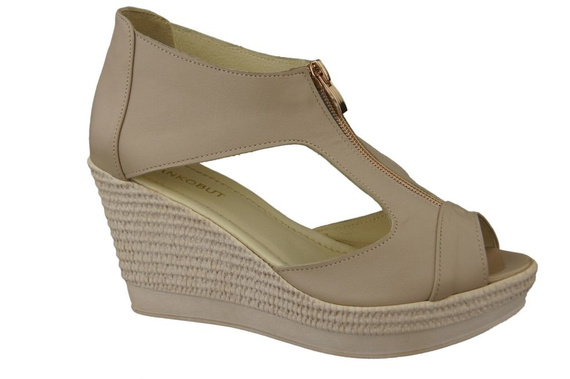 Dámské sandály Anchor Natural Leather Cappuccino Lico 993 ElitaBut