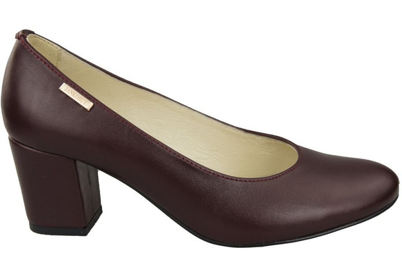 Dámská obuv Maroon Natural Grained Leather 125 ElitaBut