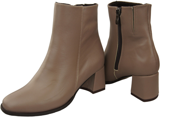 Obuv Dámské boty Cappuccino Dark for Winter natural leather 214 Od ElitaBut