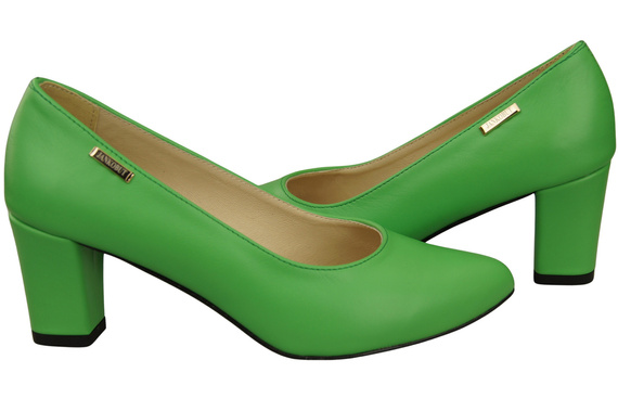 Klasické hladké boty Dámské kožené lodičky Lime 213 ElitaBut