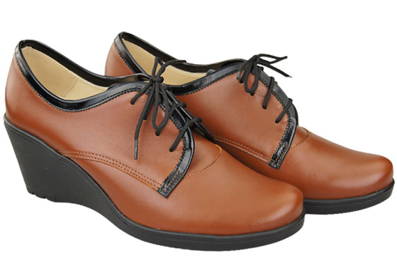 Obuv Dámské polobotky On Anchor přírodní kůže Hnědá 181 ElitaBut