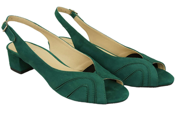 Dámská obuv Sandály semišová kůže Malachite 991 ElitaBut