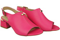 Dámská obuv Sandály Neon Pink Gold Buckle Natural Leather 198 ElitaBut