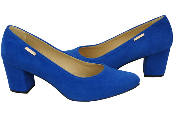 Dámská obuv Azure Natural Leather Suede pumps 106 ElitaBut