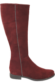 Dámské boty Maroon přírodní kůže Velour 153 ElitaBut