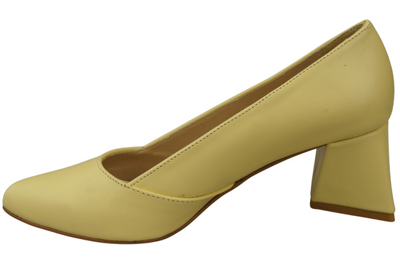 Dámské Lodičky Banán Pravá Kůže Špičatá Špička Podpatek ElitaBut 221