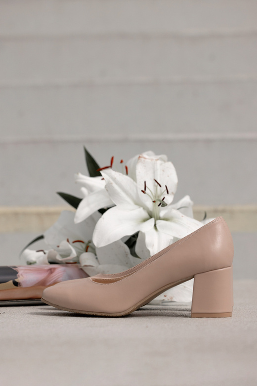 Dámská obuv Dámské lodičky Přírodní kůže 171 Cappuccino Lico ElitaBut